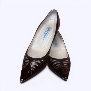 Jimmy Choo Patent Leather Vintage Kitten Heels